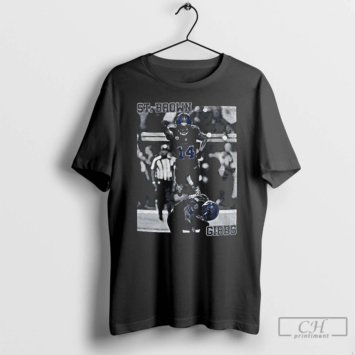 Classic Amon Ra St Brown And Jahmyr Gibbs Detroit Lions Football Game Day 2025
