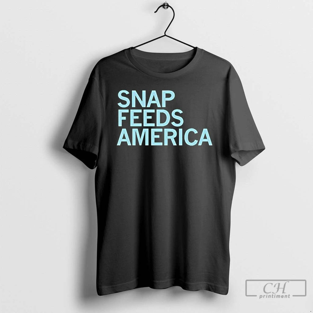 Classic Snap Feeds America Long Sleve T Shirts