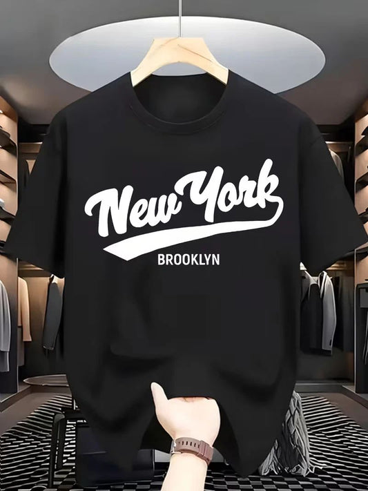 Men's New York Brooklyn Graphic T-Shirt Lightweight Breathable Summer Tee Top