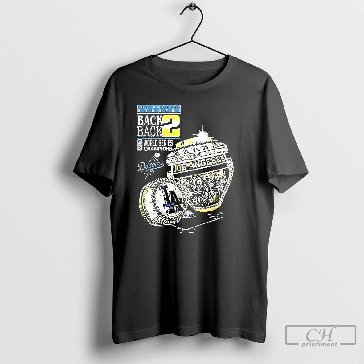 Premium Los Angeles Dodgers Back To Back World Series 2025 Champions Diamond Ring T Shirts