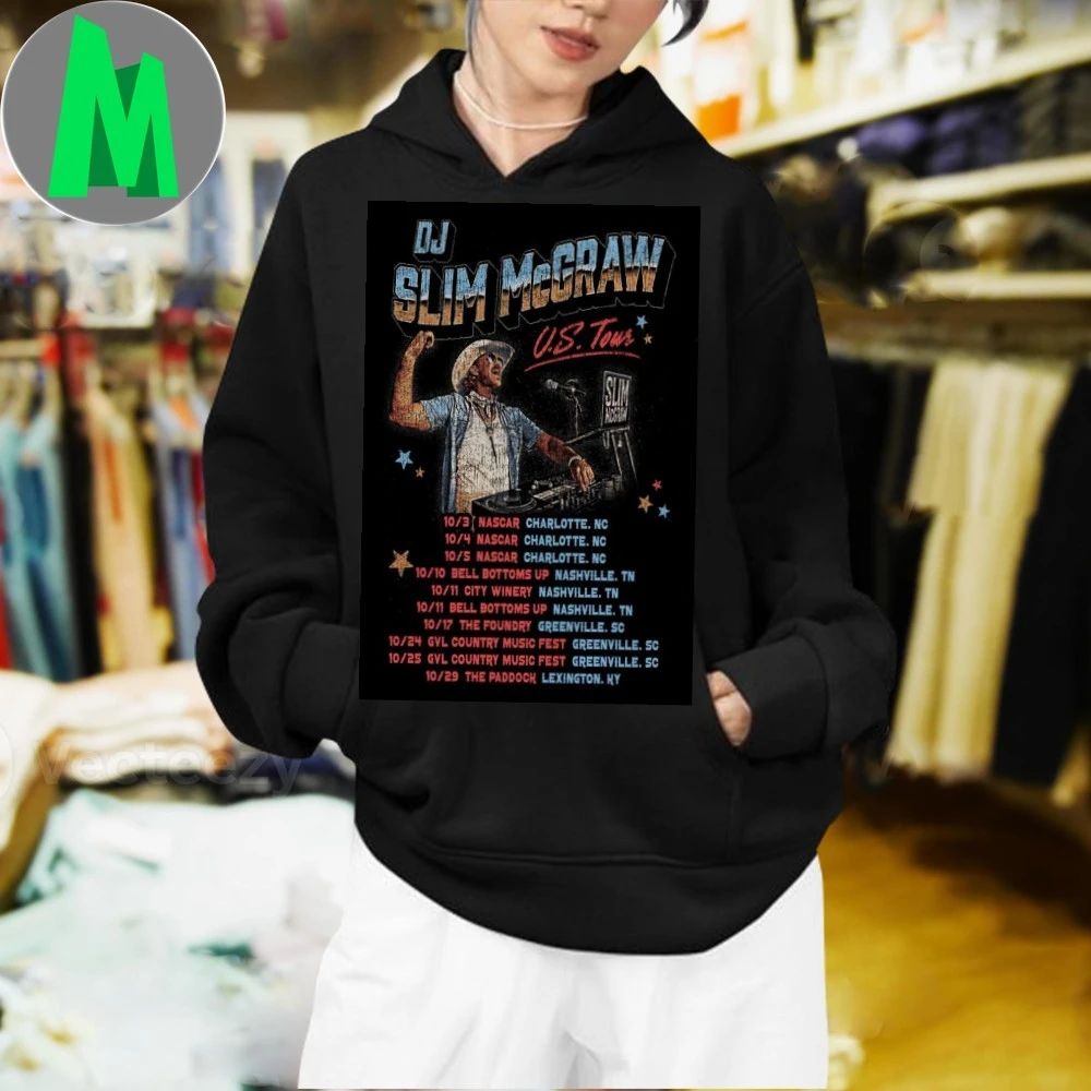 Tour DJ Slim McGraw 2025 Poster Shirt