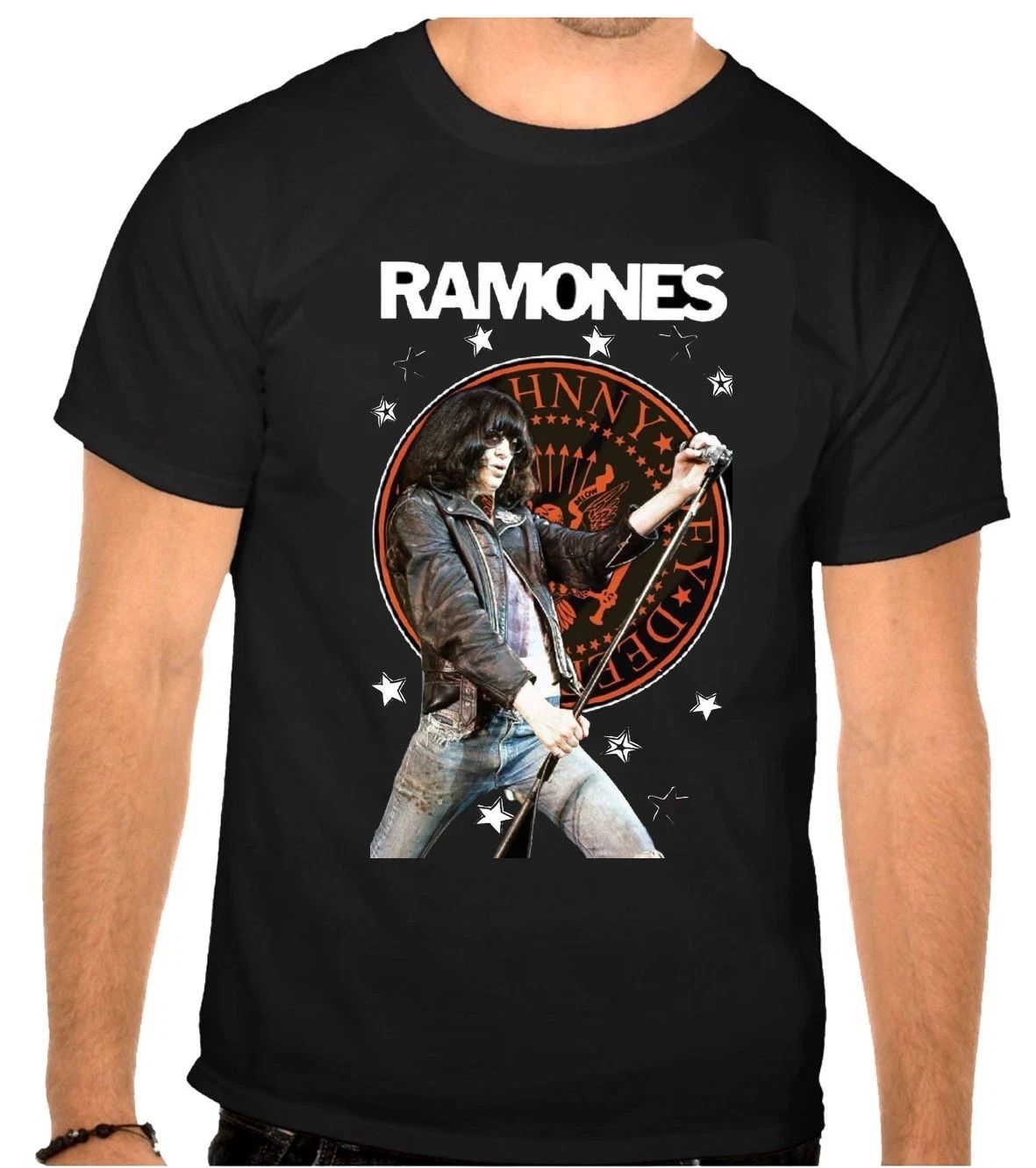 Ramones Rock Music Logo Black T-Shirt -1232