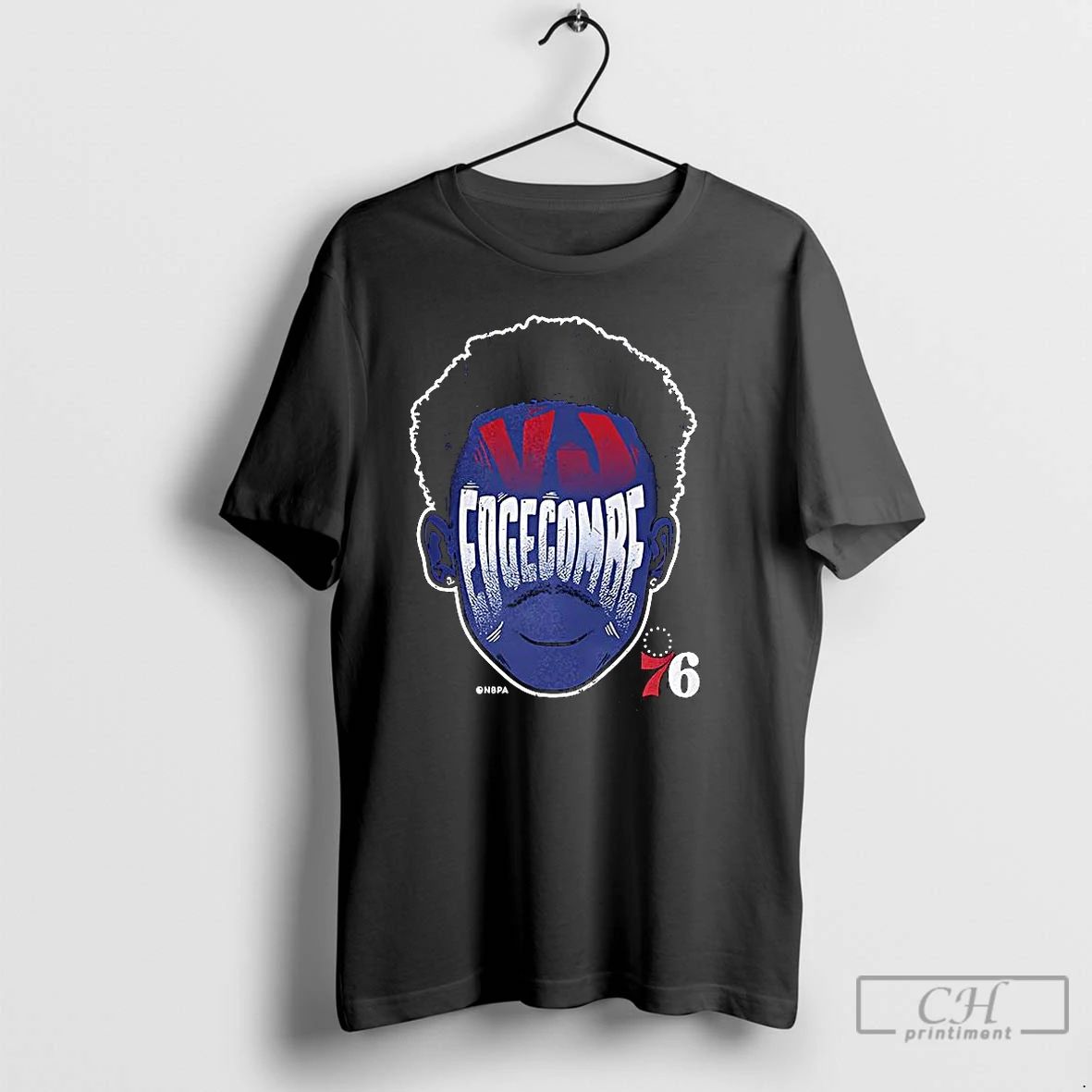 Classic Vj Edgecombe Philadelphia 76ers Nba Silhouette T Shirts