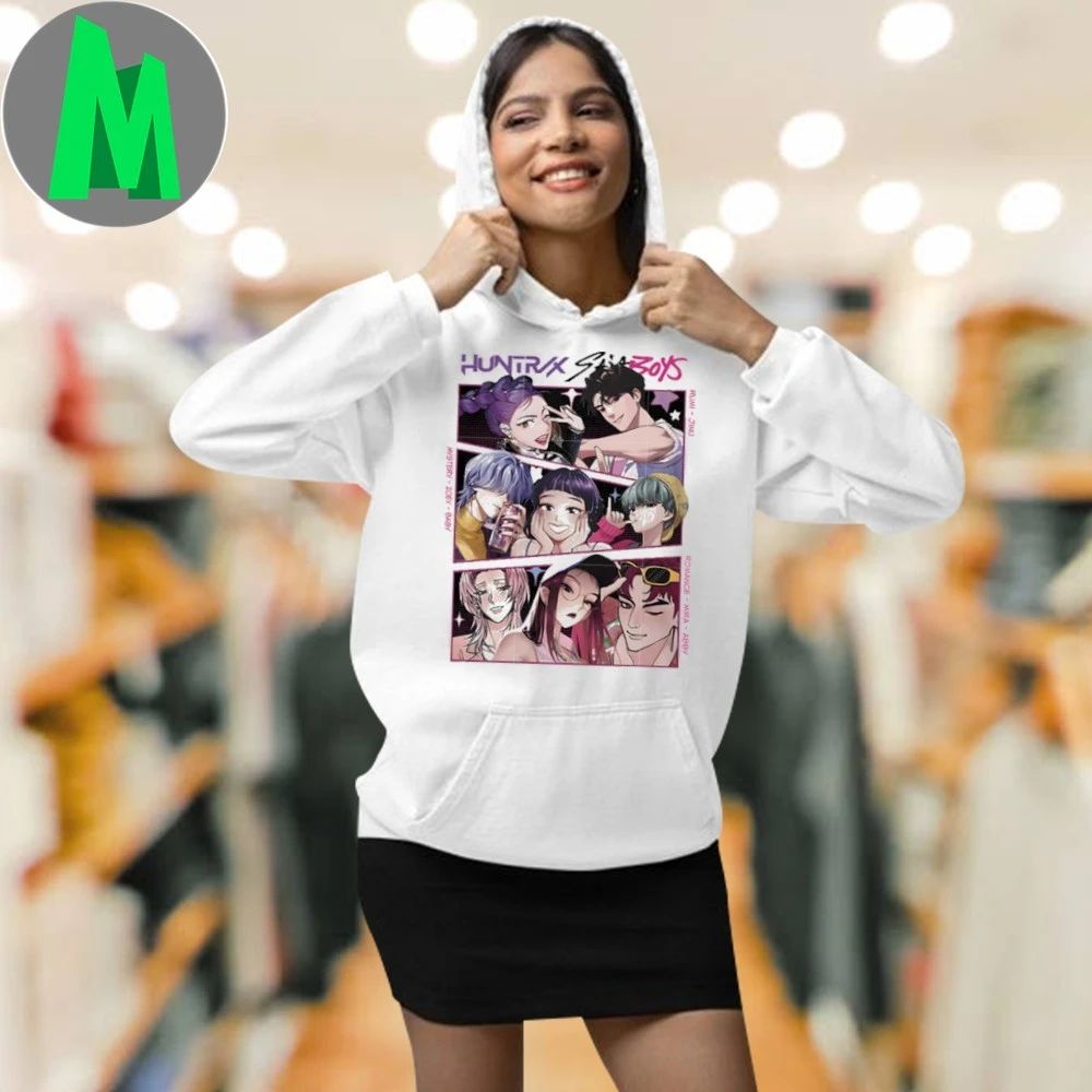 Saja boys x huntrix members kpop demon hunters cast shirt