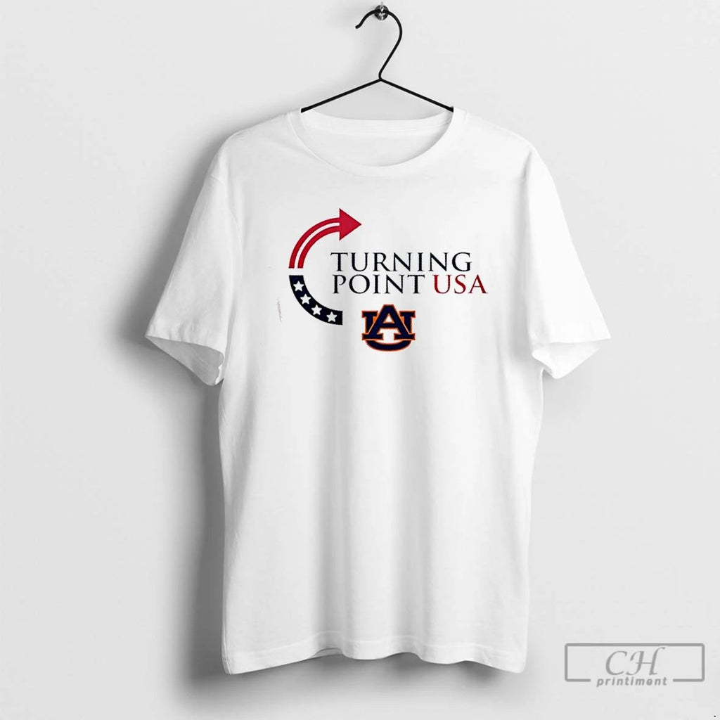 Premium Auburn Tigers X Freedom Turning Point Usa Charlie Kirk 2 Sided T Shirts