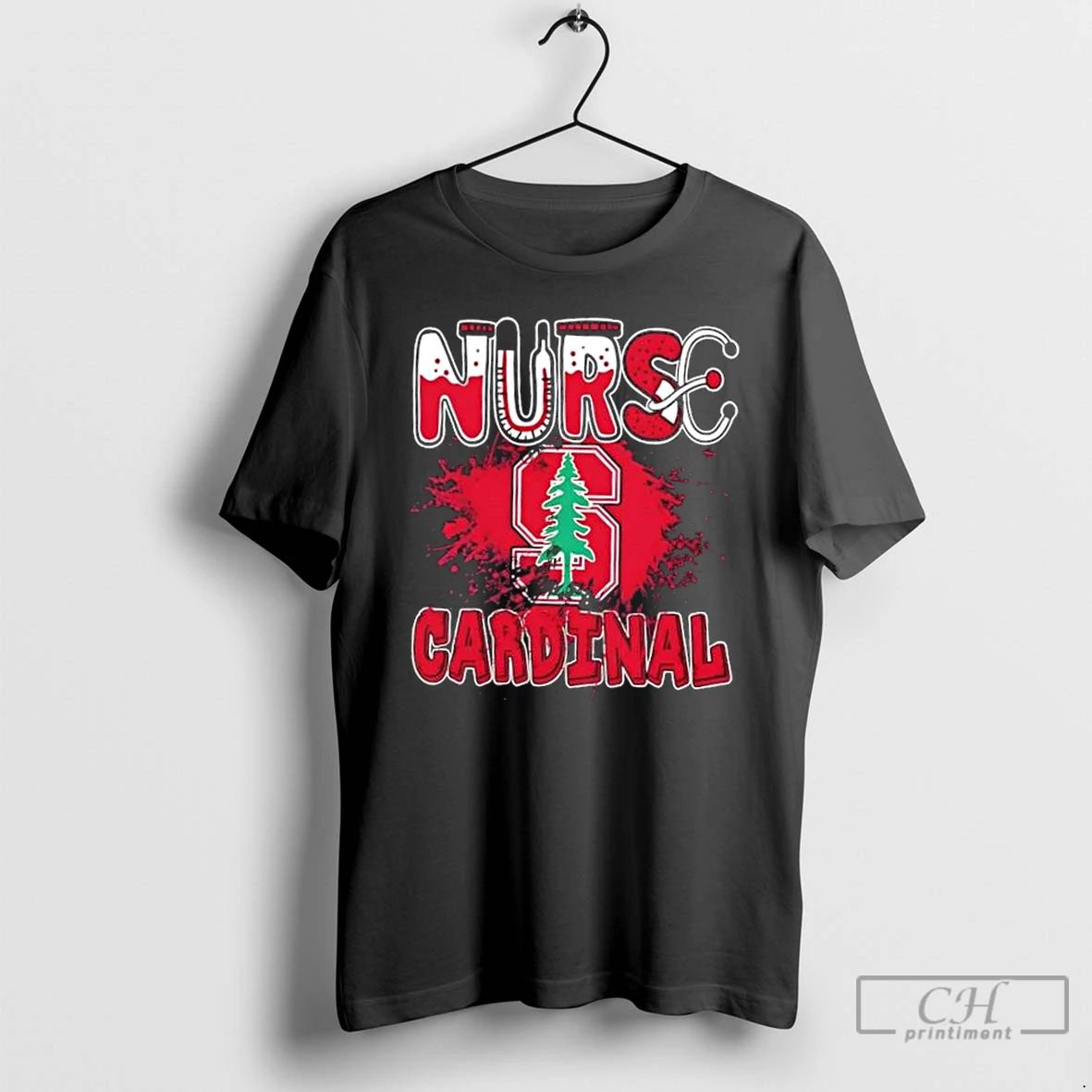Classic Nurse X Stanford Cardinal Football T Shirts