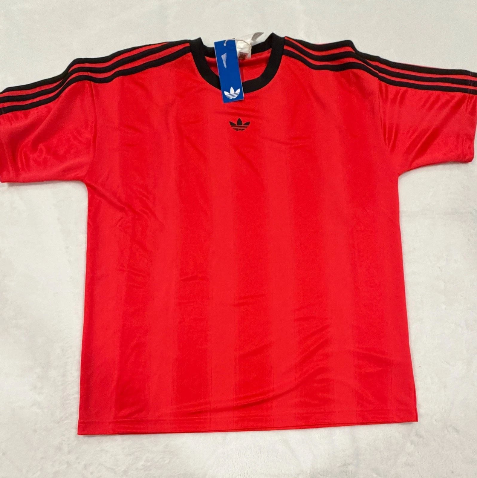Adidas Jacquard Jersey Red Black Men’s Size Size Large JW5881