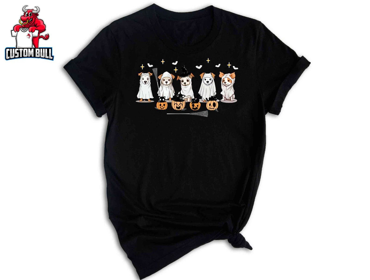 Ghost Dogs Shirt, Pumpkin Head Shirt, Cute Halloween Gift, Halloween Shirt