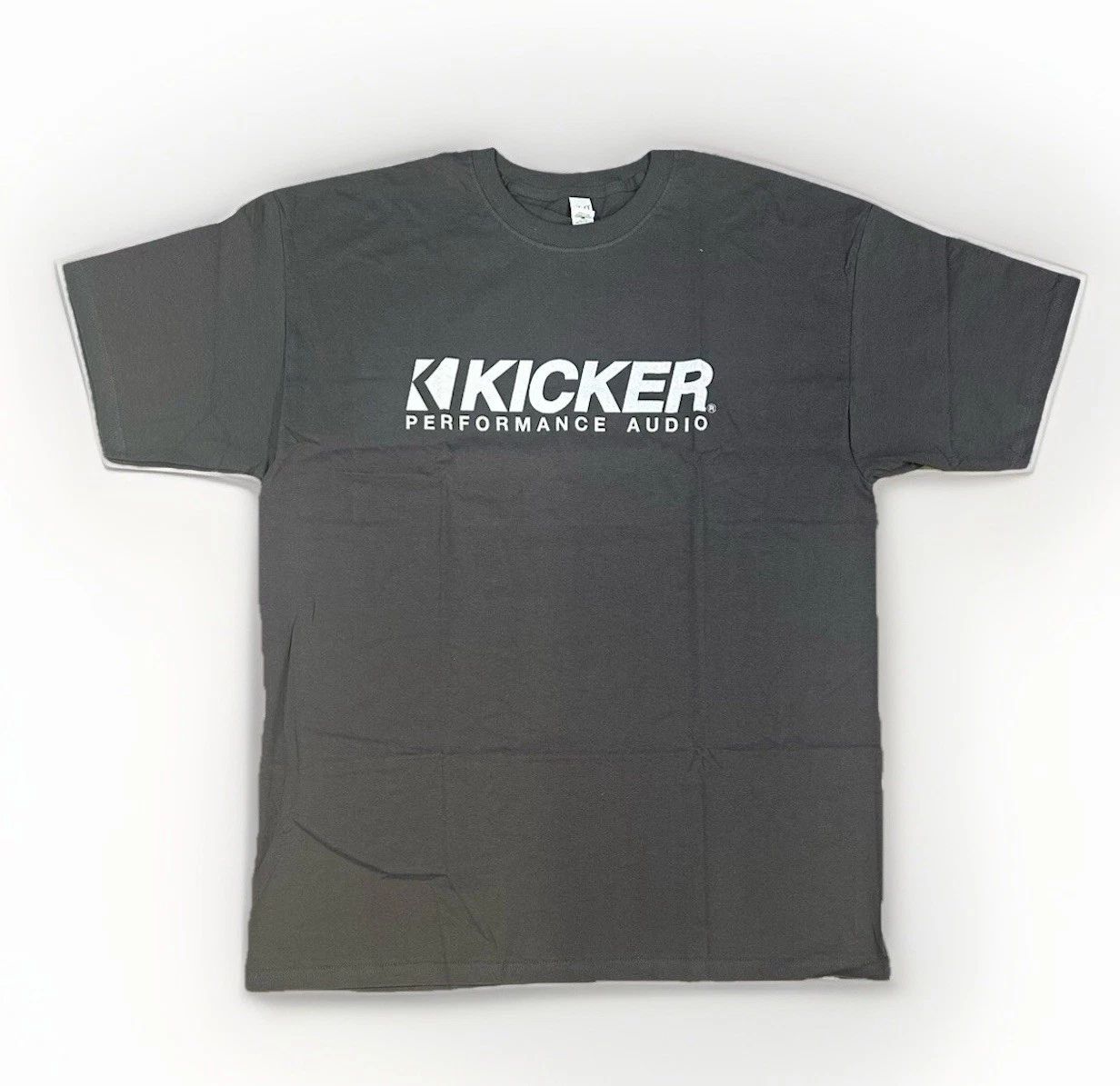 Kicker Performance Audio Logo T-Shirt Charcoal Soft Touch Men’s Size XL NEW