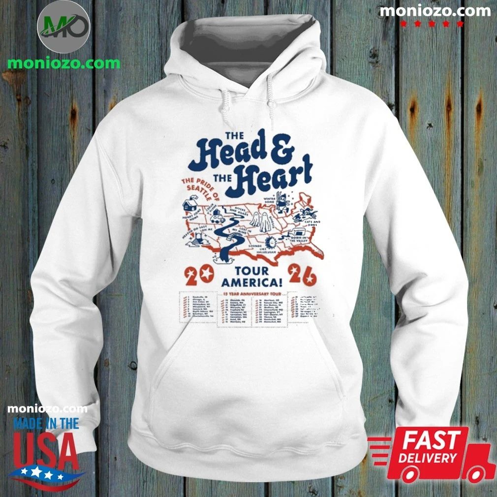 The Head And The Heart Map Tour 2026 Shirt