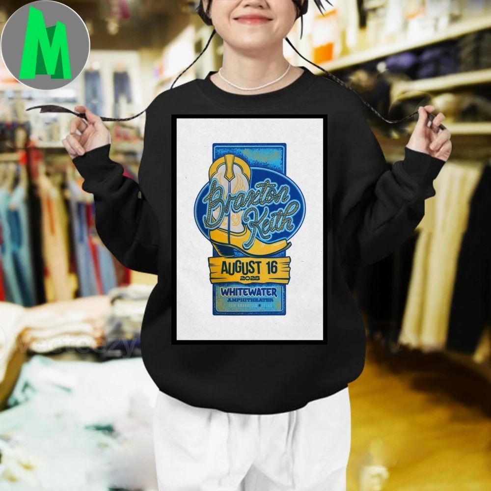 Whitewater Amphitheater in New Braunfels, TX Braxton Keith August 16 2025 Poster Shirt
