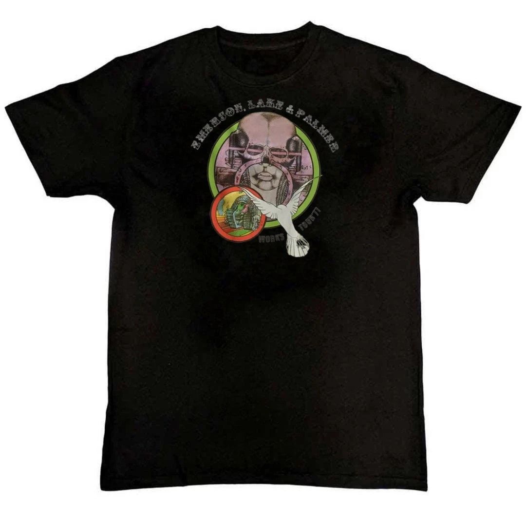 Vintage 1978 Emerson Lake and Palmer Works Tour Mens T-Shirt S M L XL 2 3 4 XL