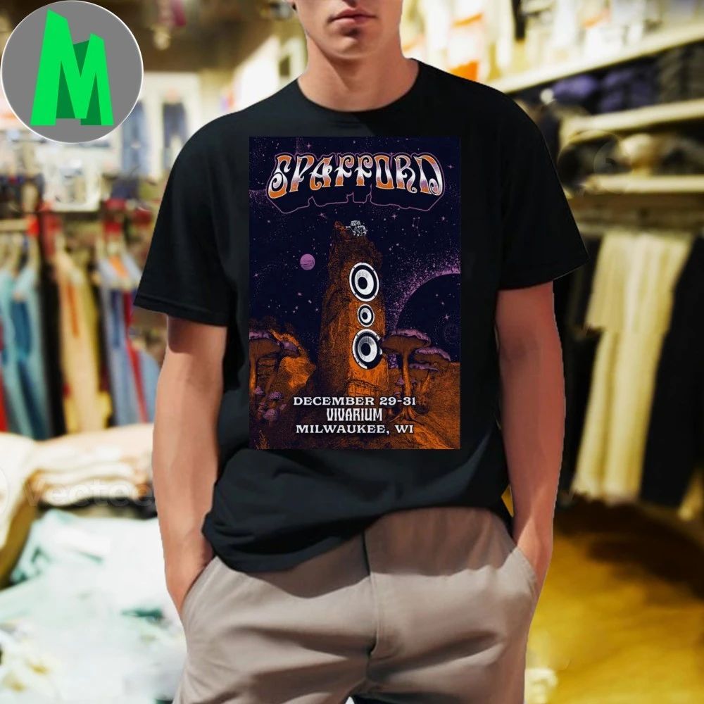 Spafford Poster NYE 2025 Shows In Milwaukee Shirt