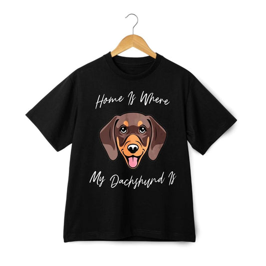 Unisex Cute Dachshund Graphic T-Shirt Soft Cotton Casual Dog Lover Daily Wear