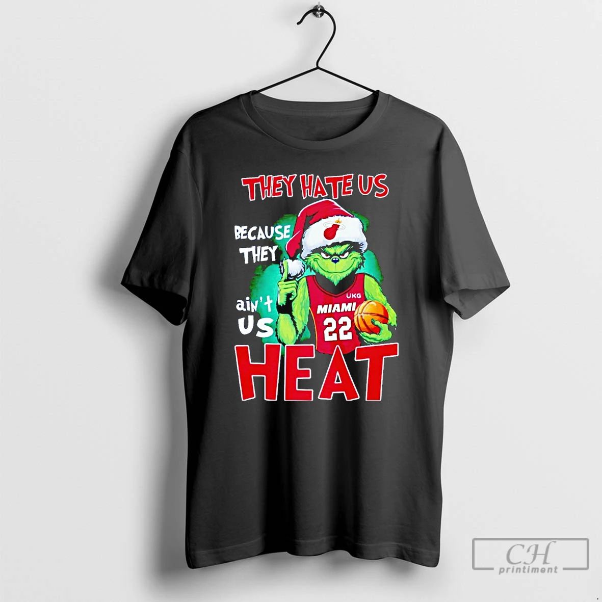 Premium Grinch They Hate Us Because They Aint Us Miami Heats Christmas T Shirts