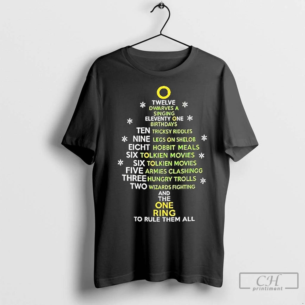 Premium The One Ring Christmas Carol List Graphic