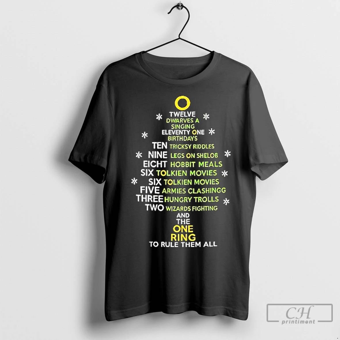 Premium The One Ring Christmas Carol List Graphic