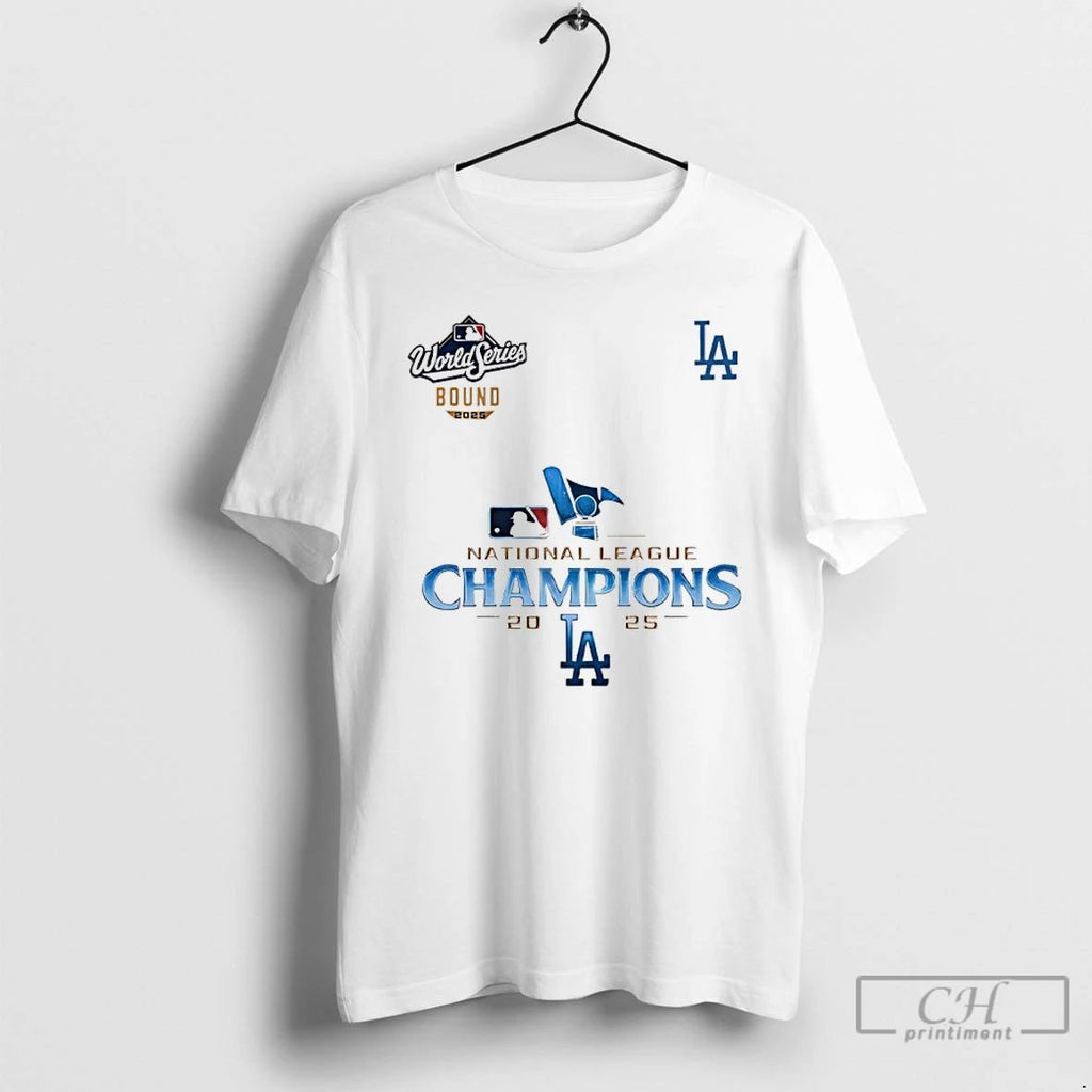 Classic Los Angeles Dodgers Mlb Baseball World Series 2025 National League Champions Logo T Shirts