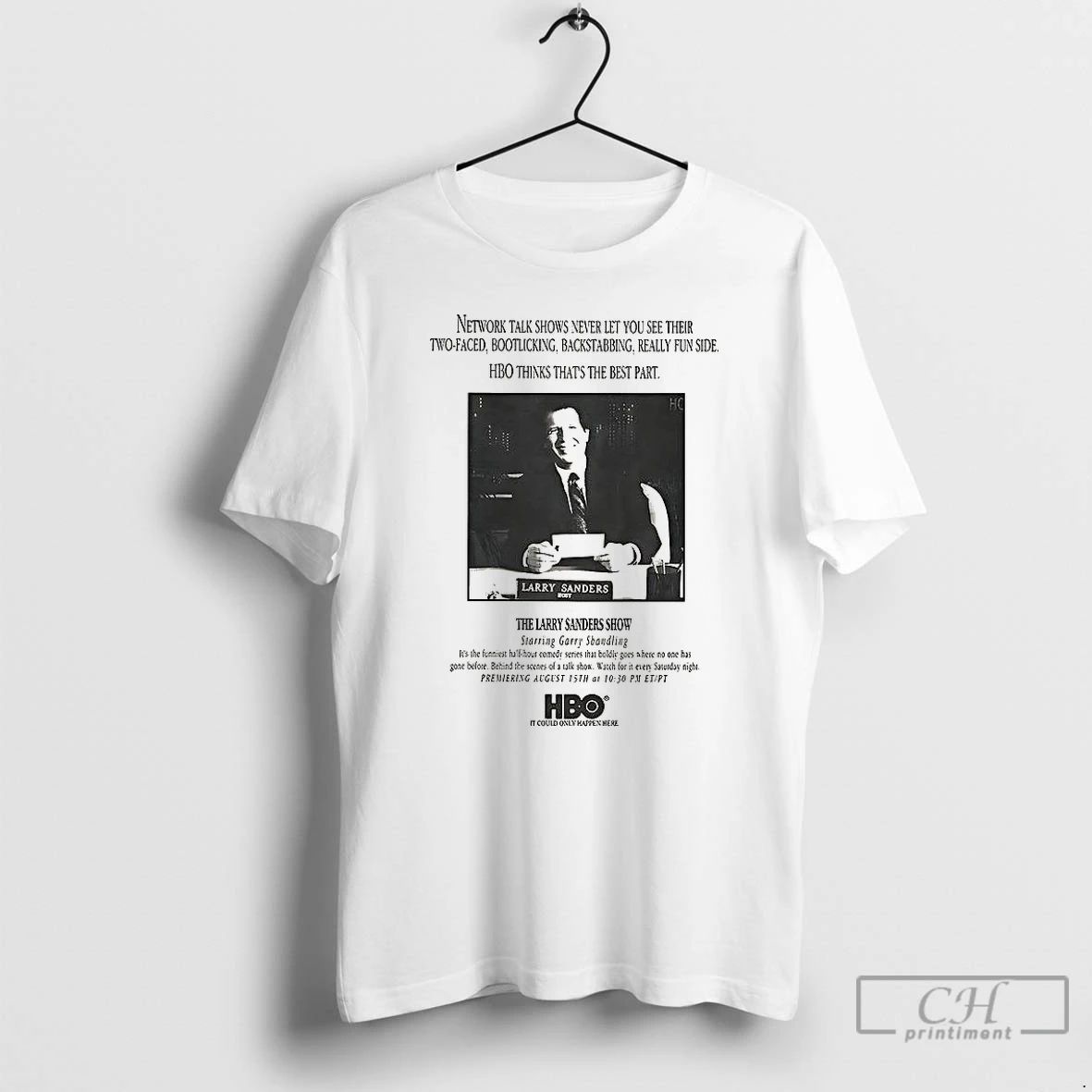 Premium The Larry Sanders Show Starring Garry Shandling Hbo Tv Show Vintage T Shirts