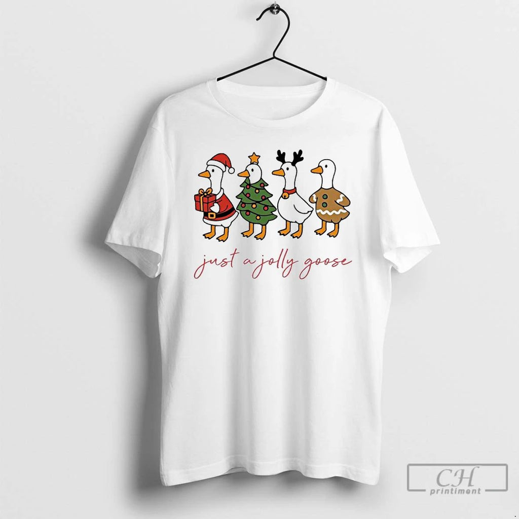 Premium Just A Jolly Goose Funny Christmast Ornaments T Shirts