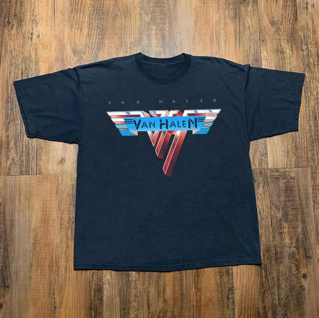 Van Halen Logo Rock Band Classic Black Unisex T-shirt Size S-5XL