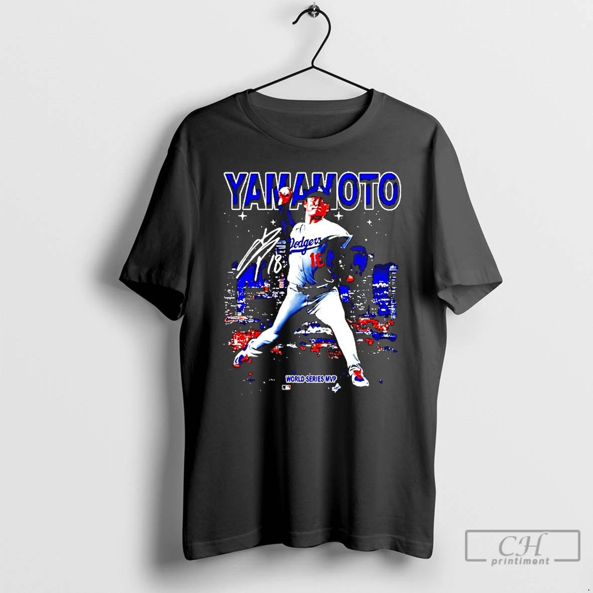 Premium Yoshinobu World Series Mvp Signature Graphic T Shirts