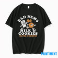 Bad News Its A Bad Day For Milk And Cookies Santa Is Coming Christmas Tshirts