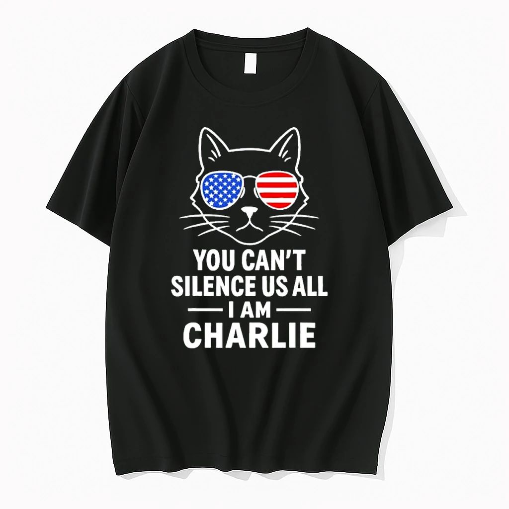Im Charlie Kirk You Cant Silence Us All Cat Tshirts Sweater