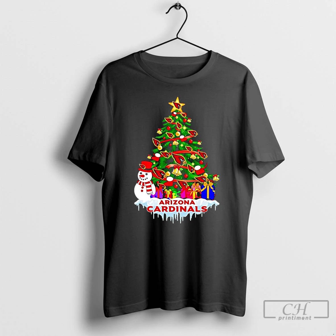 Premium Arizona Cardinals Merry Christmas Tree T Shirts