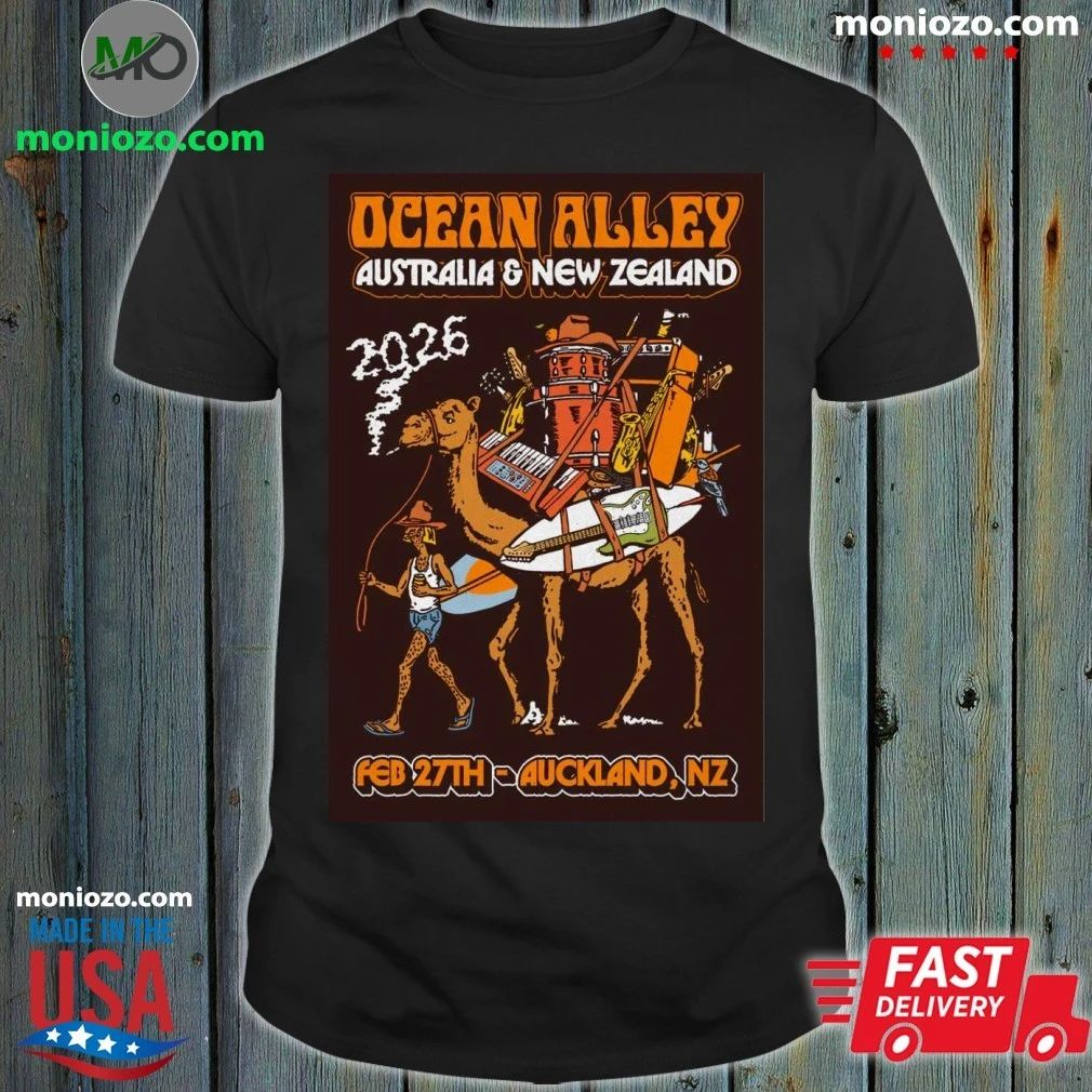Original Ocean Alley 2026 AUS NZ Tour Limited Edition NZ Tour Poster T-Shirt – Best Gift for Music Fans