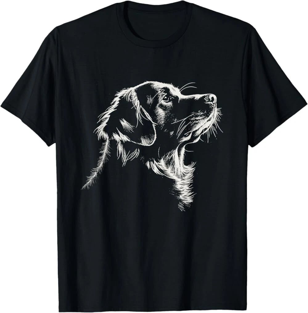 Golden Retrievers Dog Portrait Adorable Pets Animal Lovers T-Shirt , Unisex Tees