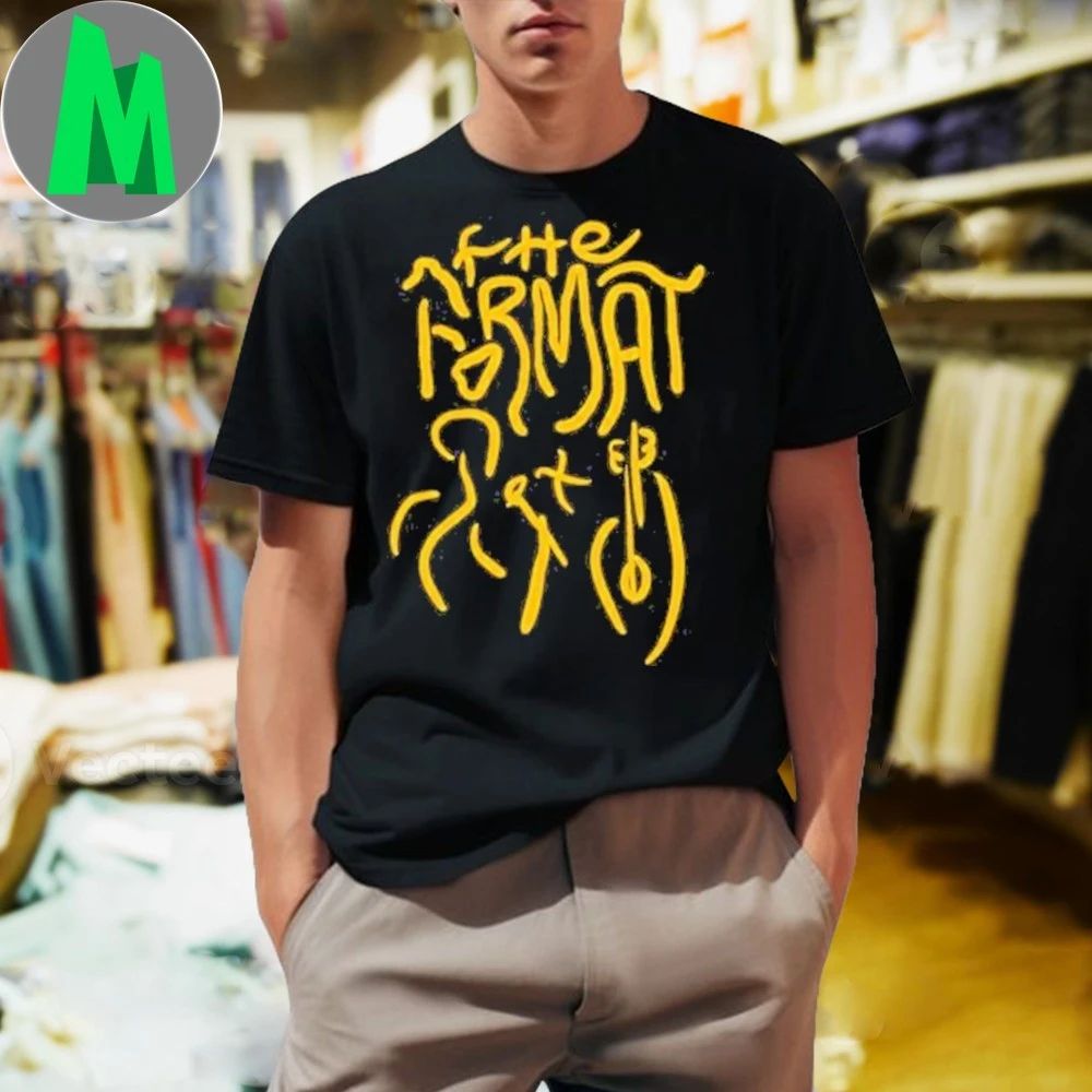 Original The Format Figures Black Top Shirt