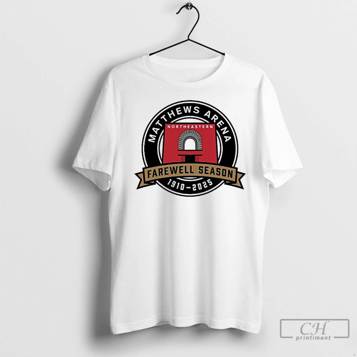 Premium Matthews Arena Northeastern Farewell Season 1910 2025 Logo