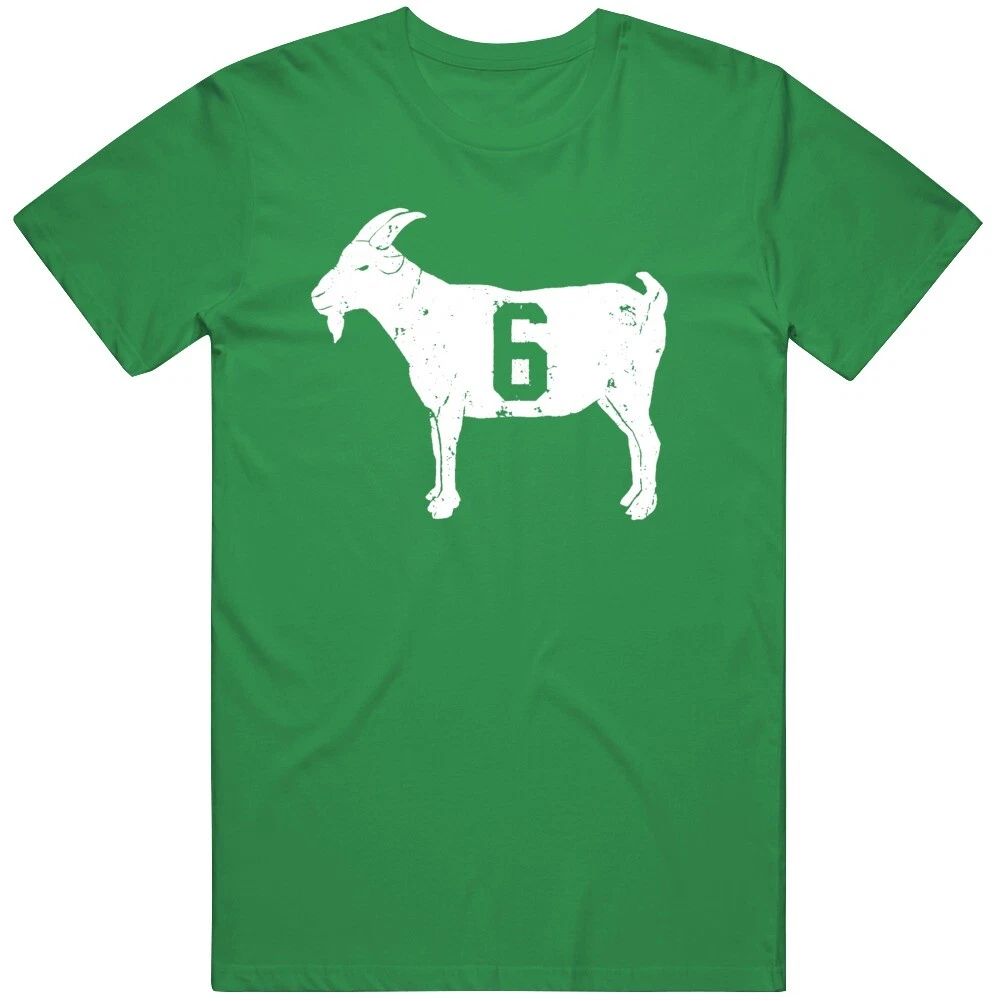 Bill Russell Legend 6  Goat   T Shirt