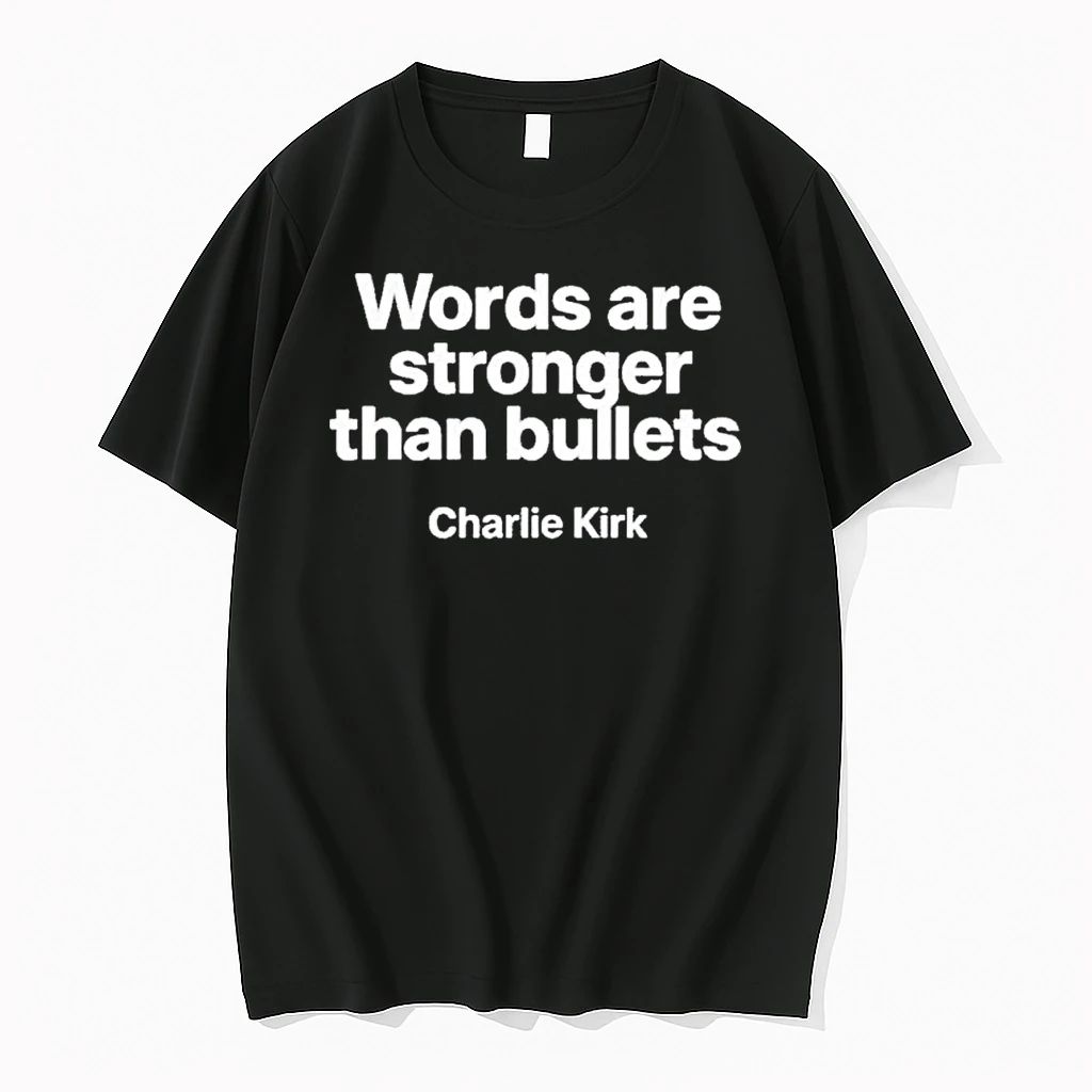 Charlie Kirk Words Are Stronger Than Bullets Tshirts Sweater
