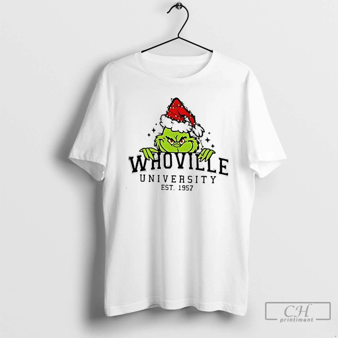 Premium Whovillee Christmas Grinch Est 1957 T Shirts