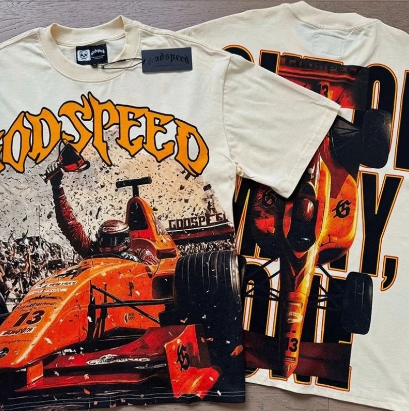 NEW Mens Godspeed Short Sleeve Street Rock Style Pure Cotton T-Shirt All Size