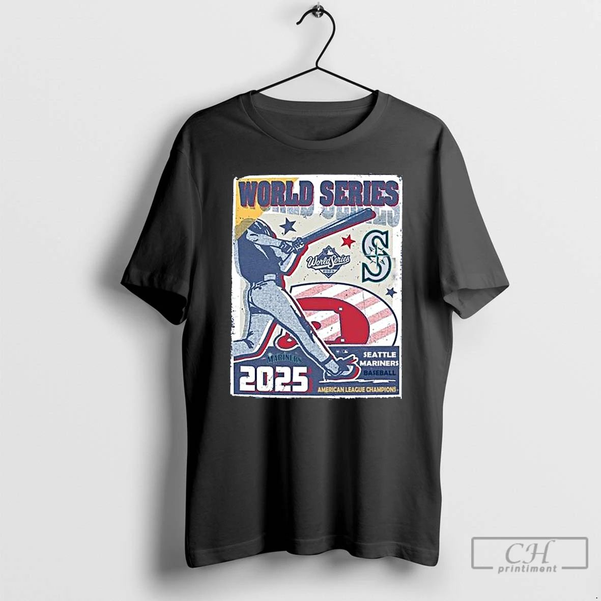 Classic Seattle Mariners Al Champs 2025 World Series Franklin T Shirts