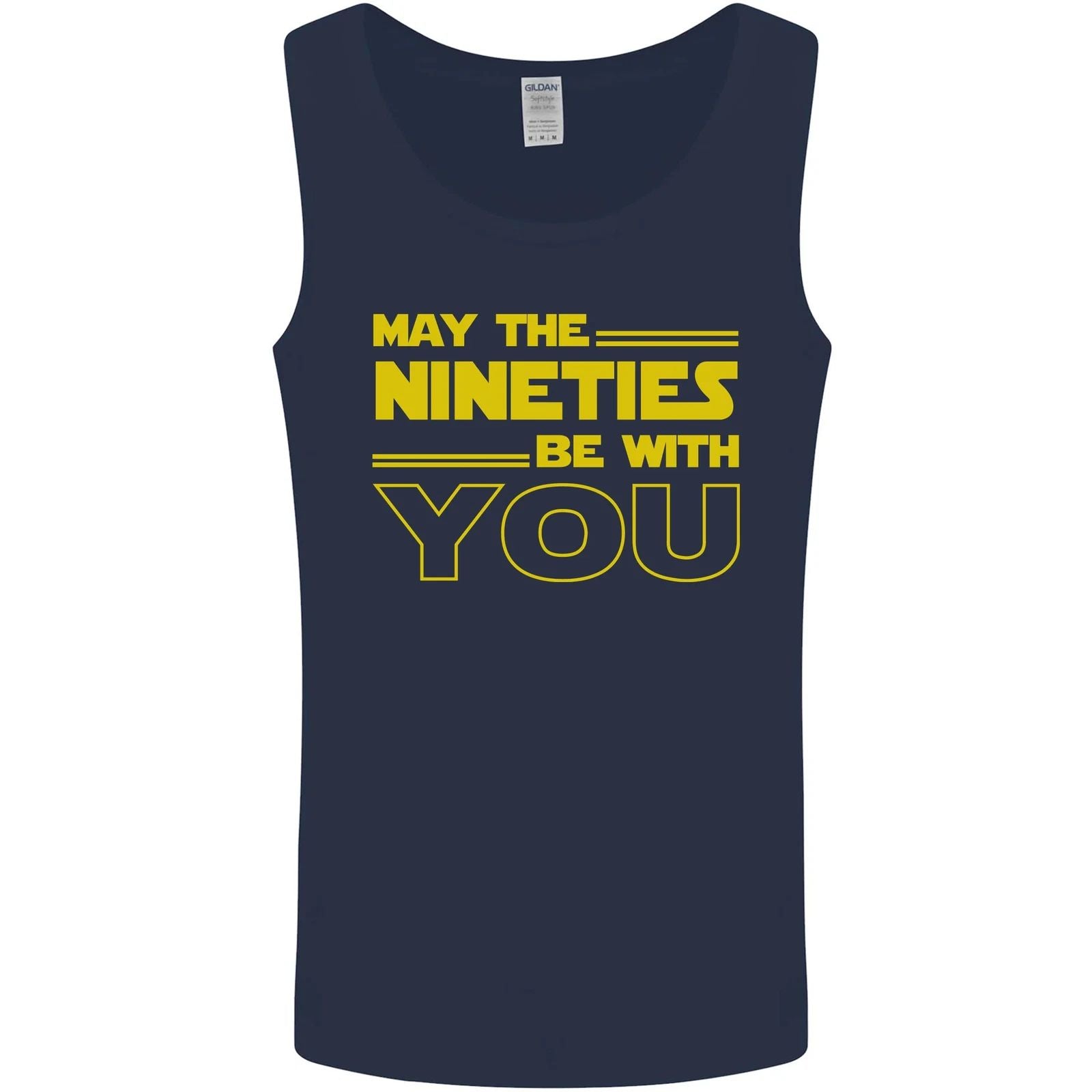 May the 90s Nineties Be With You Sci-Fi Mens Vest Tank Top
