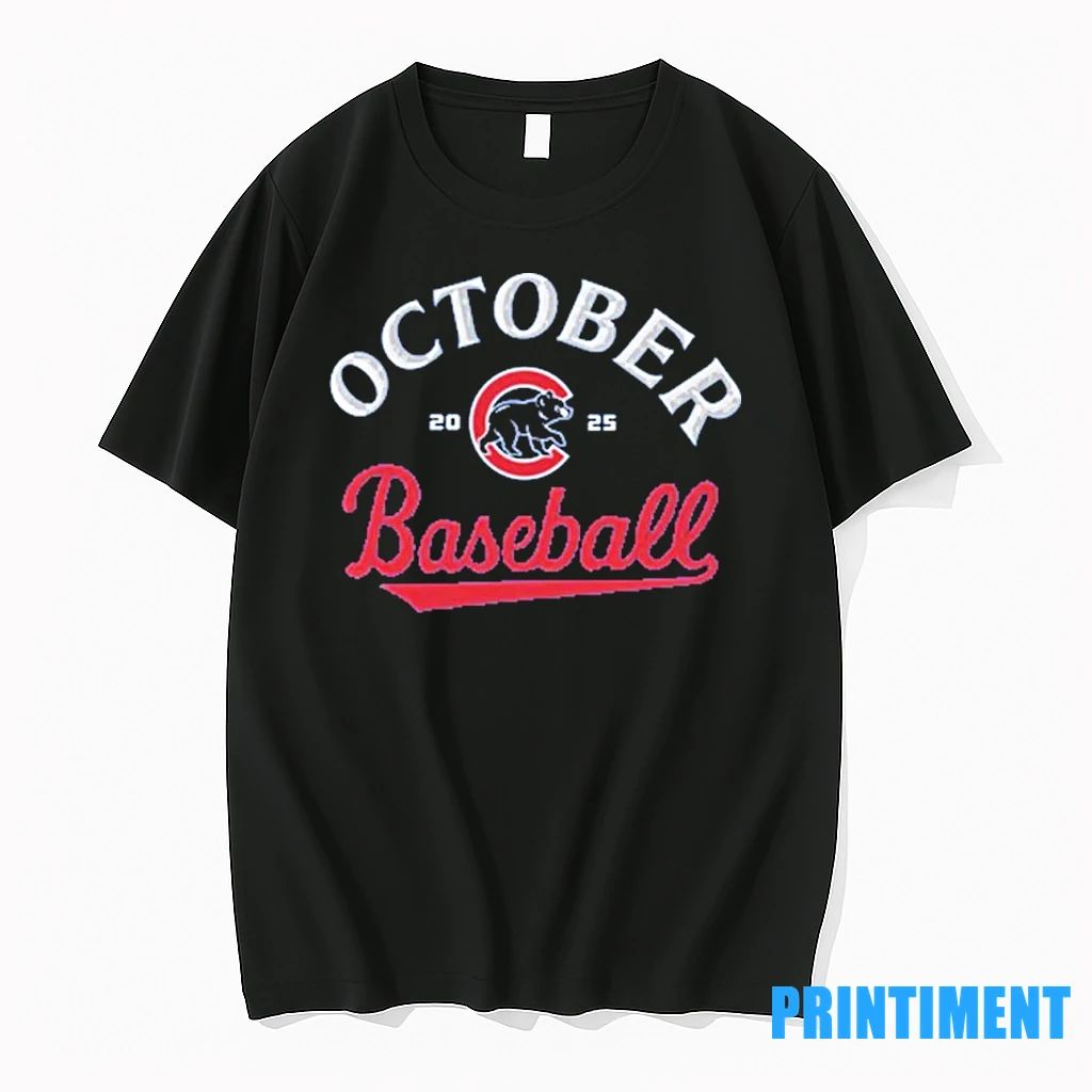 Cubs October Baseball 2025 Tshirts Sweater