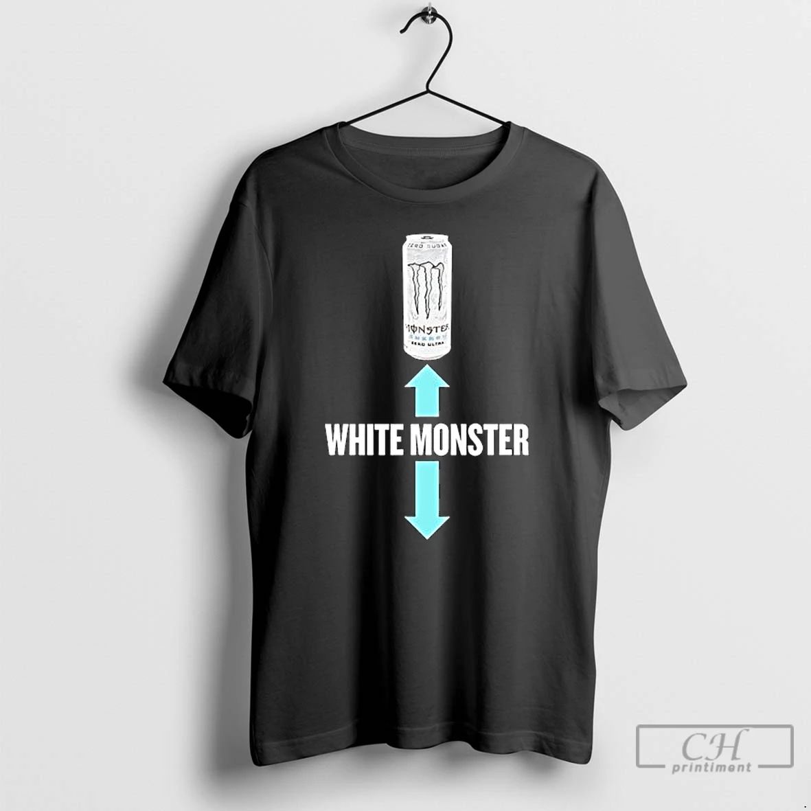 Premium Zero Sugar White Monster T Shirts