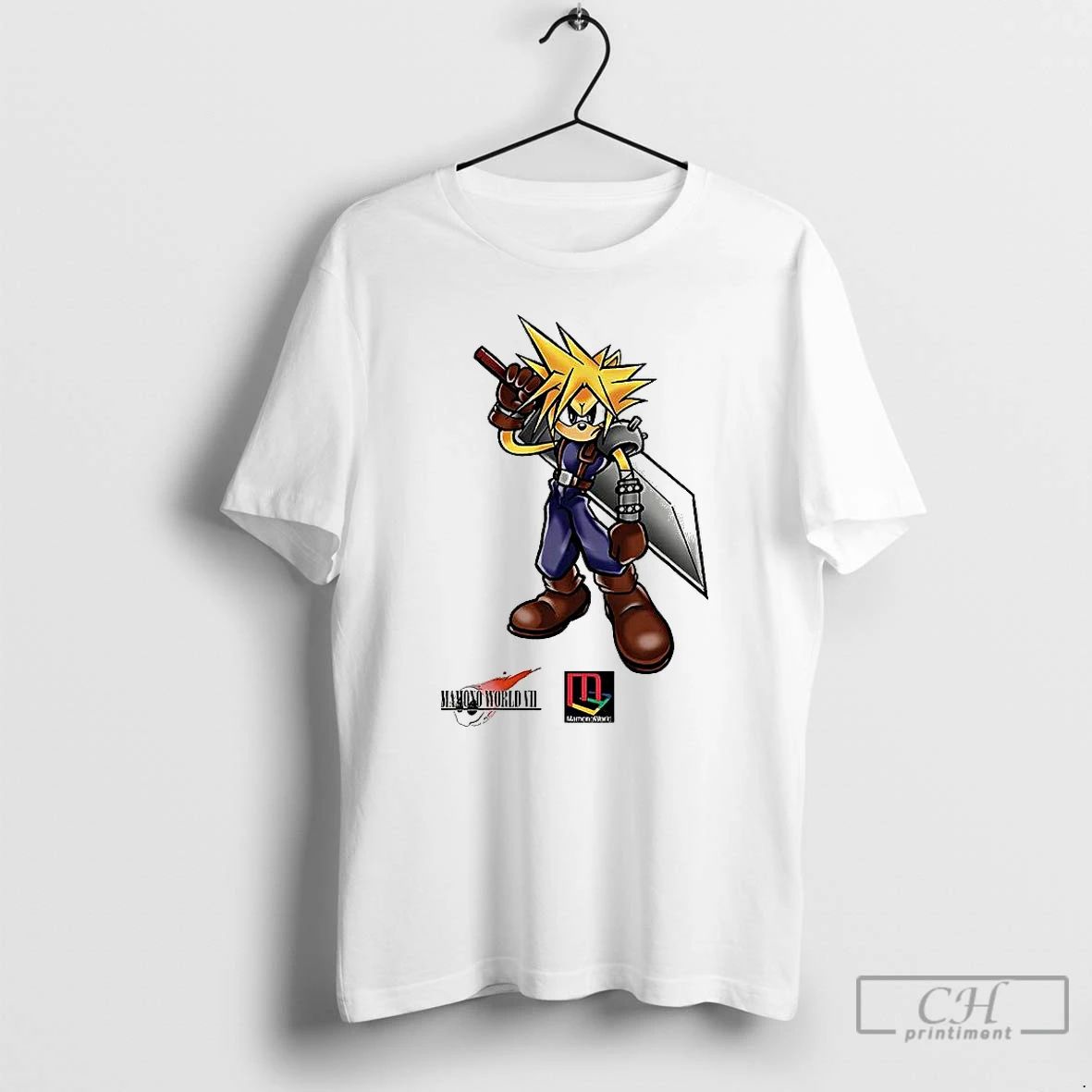 Classic Cloud Strife Final Fantasy Vii Cartoon T Shirts