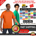 Hanes Mens 100% Cotton Authentic-T T-Shirt Crew Neck T Shirt - 5250T S-2XL
