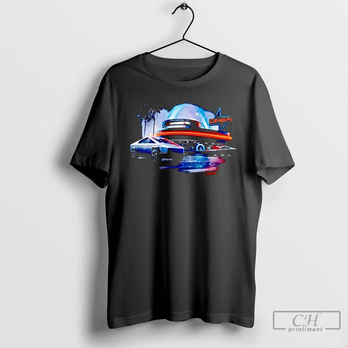 Classic Tesla Hollywood Retro Diner T Shirts