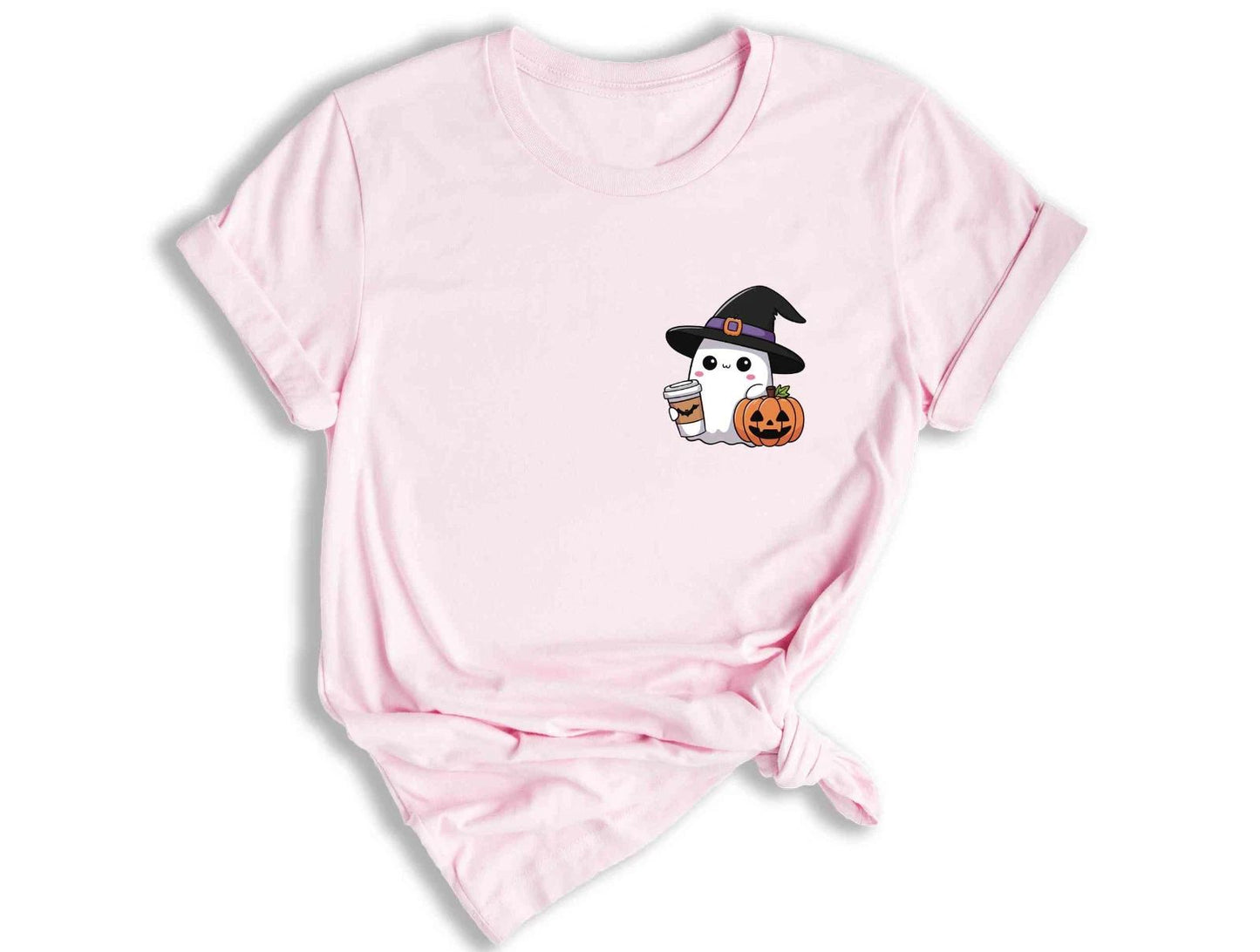 Cute Ghost Shirt, Fall Season Tee, Spooky Season Shirt, Funny Pumpkin Shirt