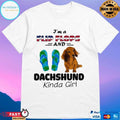 I’m Flip Flops And Dachshund Kinda Girl T-shirt