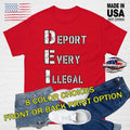 DEI - DEPORT EVERY ILLEGAL Border Patrol Tshirt, MAGA ICE Support unisex shirt