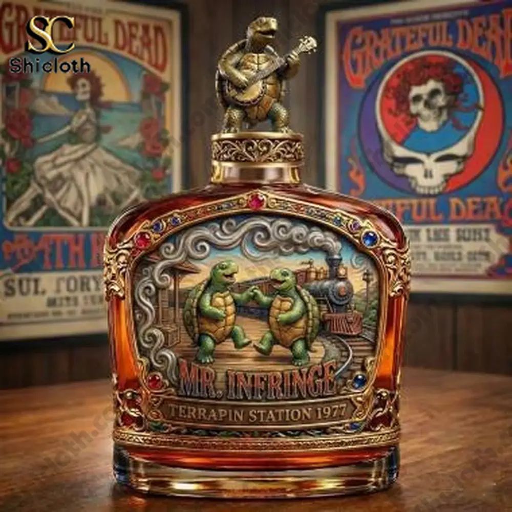 Grateful Dead Terrapin Station 1977 Whisky Bottle
