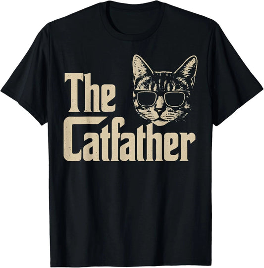 The CatFather Funny Cat Dad Apparel Cat Lover Gifts For Men  unisex T-Shirt