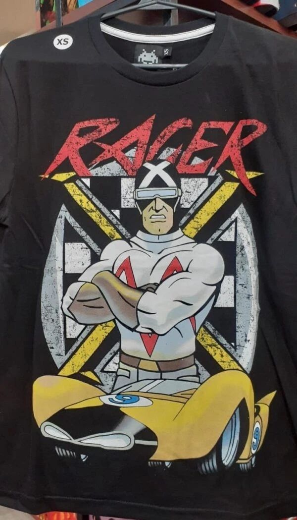 90s Speed Racer X Anime Basic Black Classic T shirt Heavy Cotton NH24295